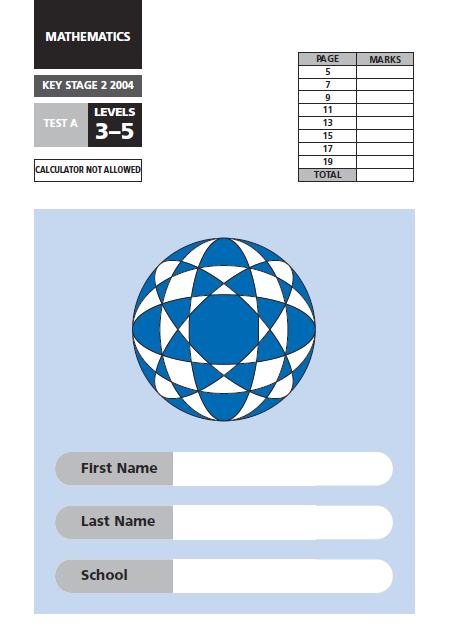 2004 Maths past papers cover