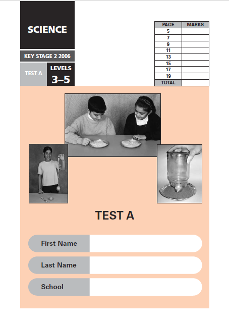 2006 Science past papers cover