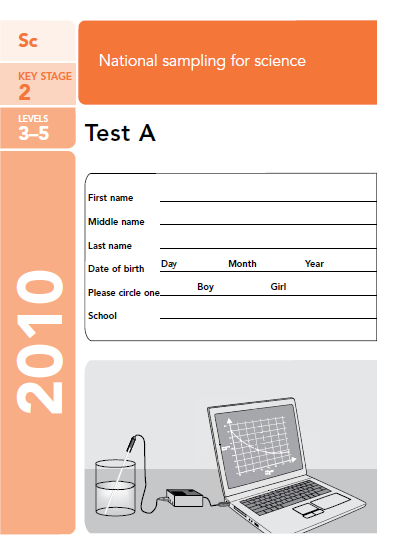2010 Science past papers cover